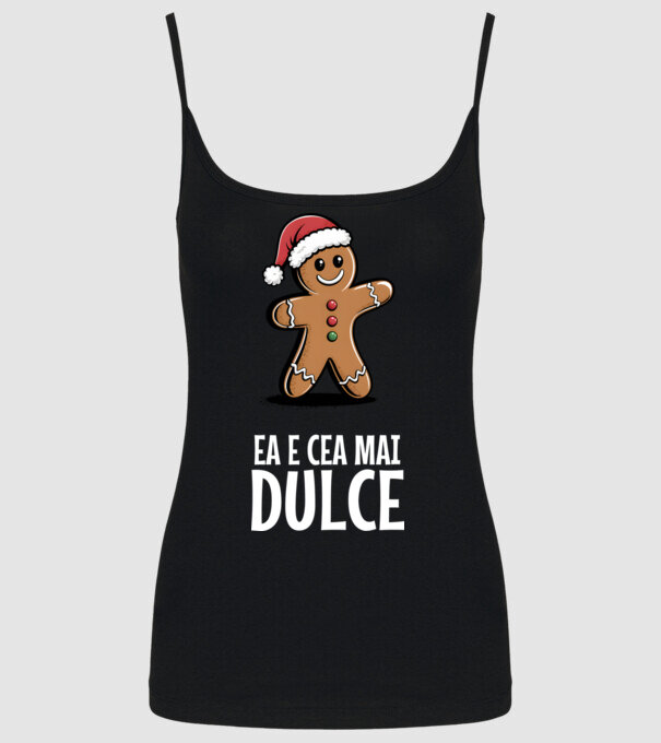 Ea e cea mai dulce Negru model negru pe tricou