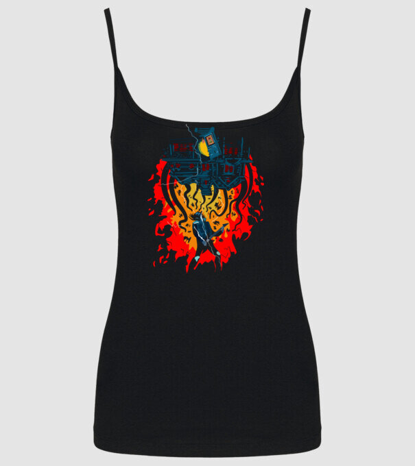 eddie munson guitar model negru pe tricou