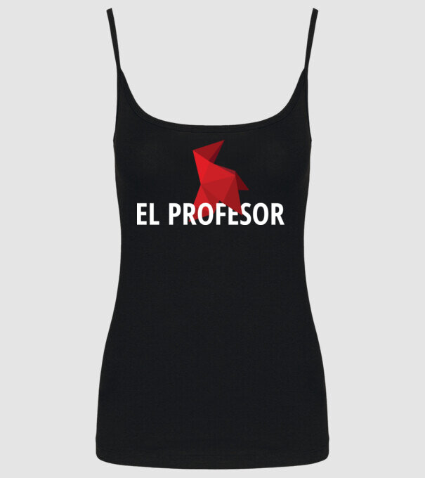 el professor money heist model negru pe tricou