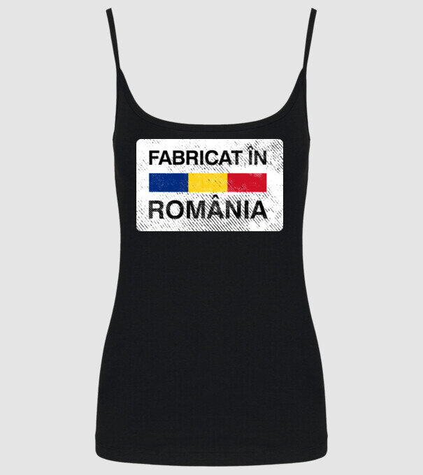 Fabricat în România model negru pe tricou