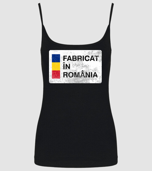Fabricat în România model negru pe tricou