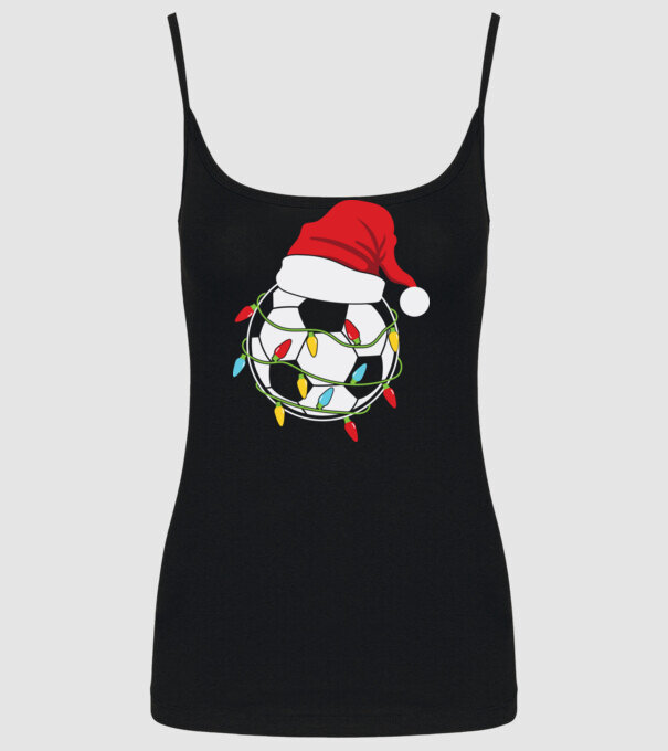 Football christmas model negru pe tricou