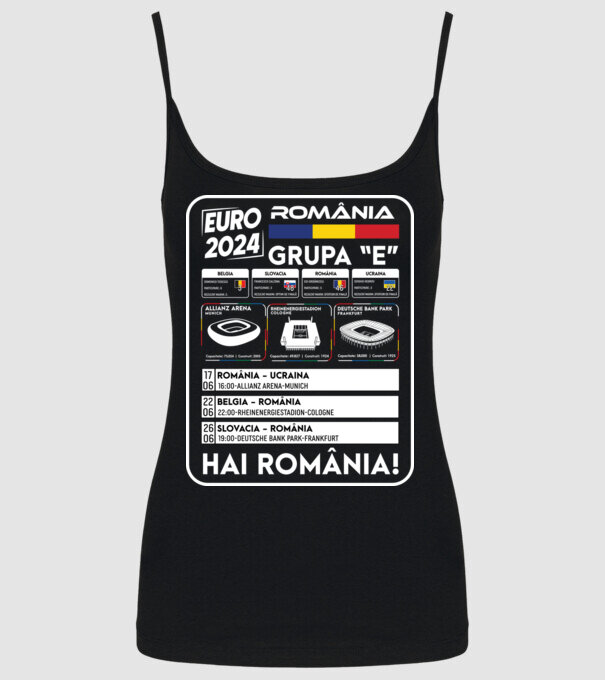 Fotbal Calendar Euro 2024 model negru pe tricou