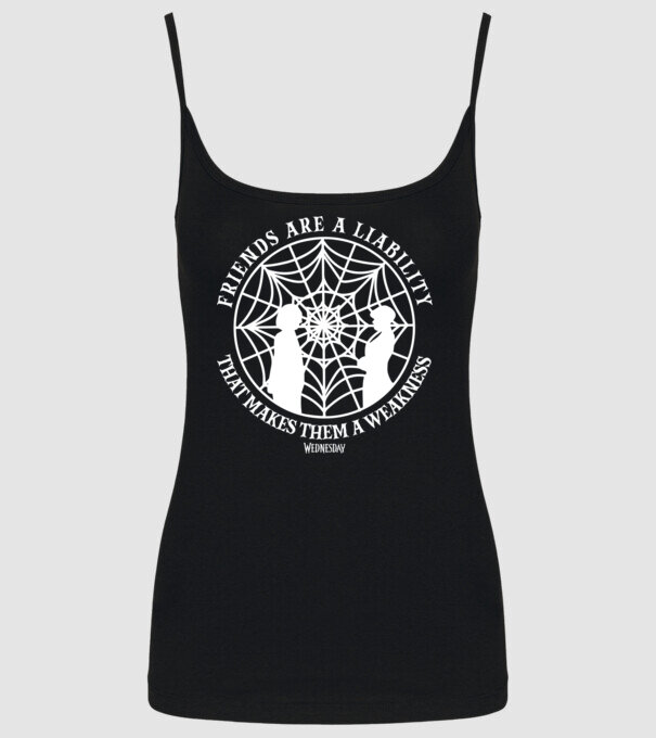  Friends are liability model negru pe tricou
