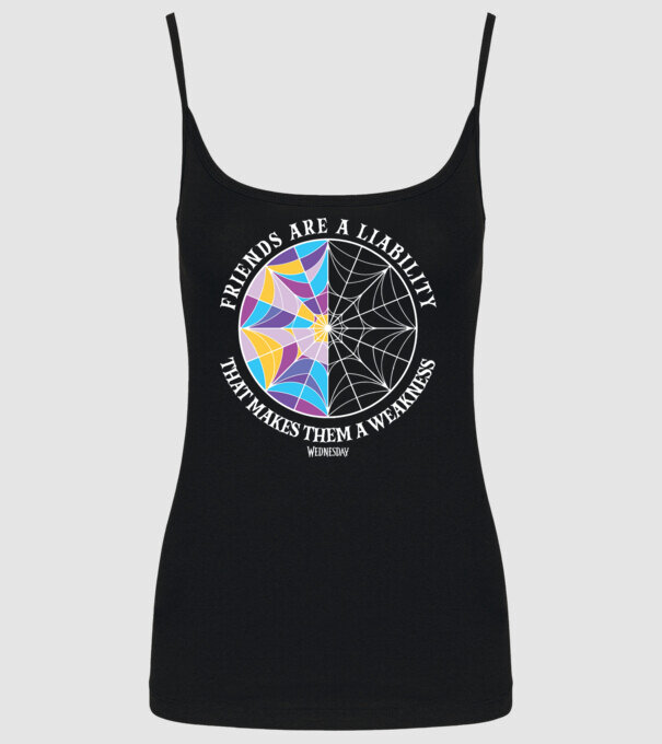 Friends are liability model negru pe tricou