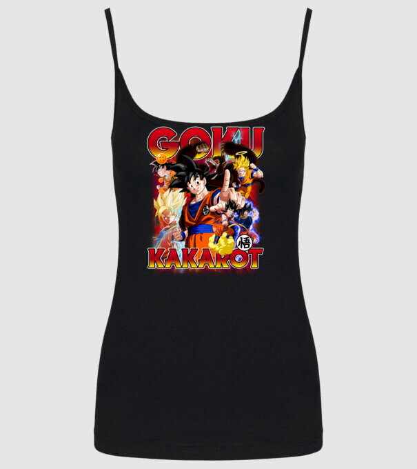 goku dragonball model negru pe tricou