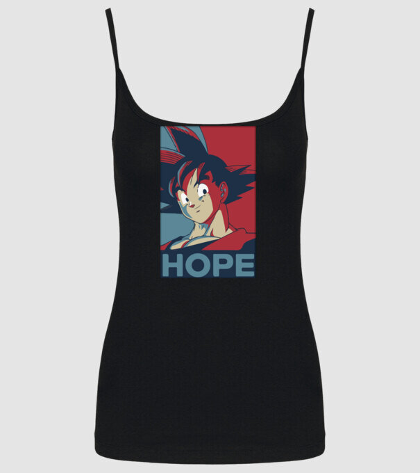 goku hope dragonball model negru pe tricou