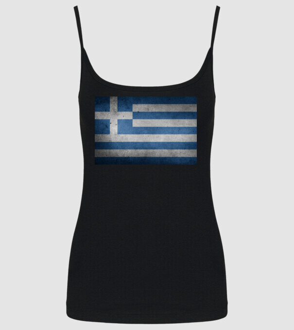 GREECE model negru pe tricou