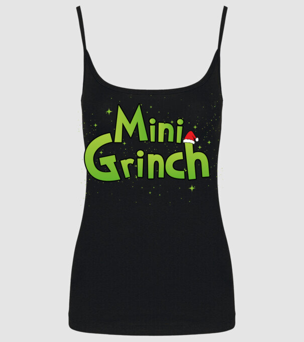 Grinch Family Mini Grinch model negru pe tricou