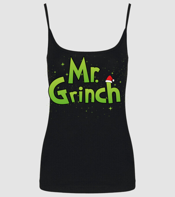 Grinch Family Mr Grinch model negru pe tricou