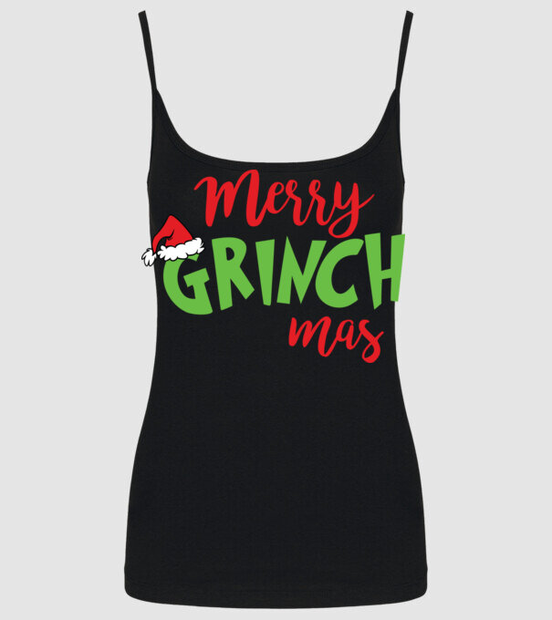 Grinchmas model negru pe tricou