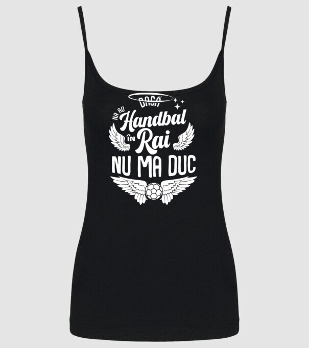 Handbal în Rai model negru pe tricou