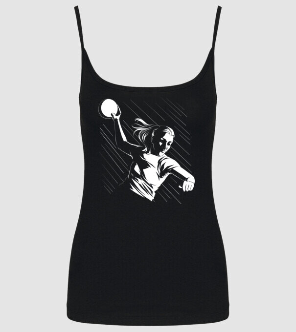 Handballer model negru pe tricou