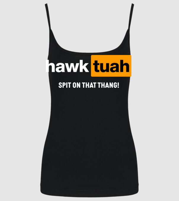 hawk tuah pornhub mix model negru pe tricou