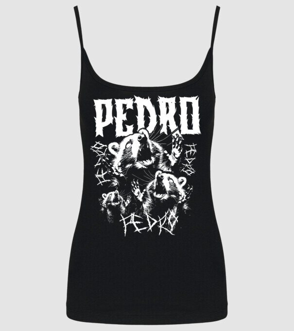 Heavy Metal pedro model negru pe tricou