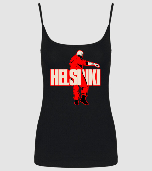 helsinki la casa de papel model negru pe tricou