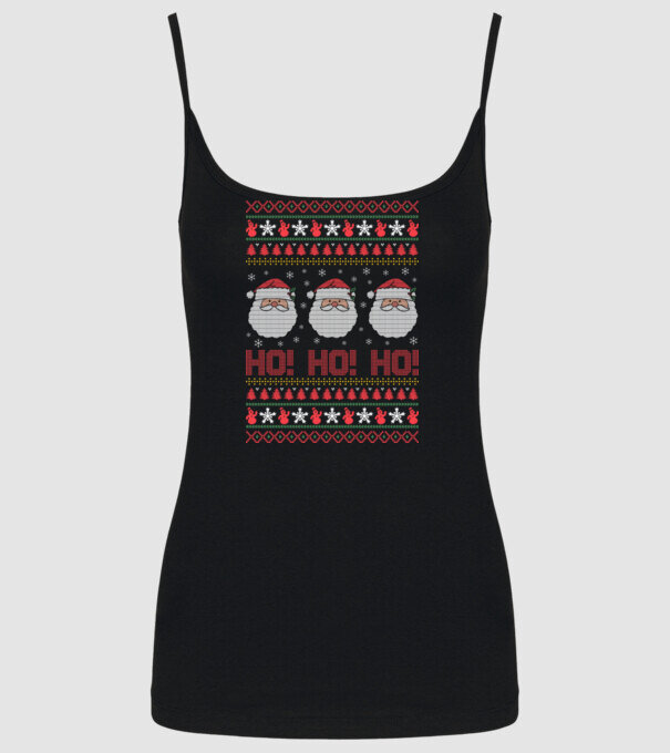 Ho-Ho-Ho model negru pe tricou