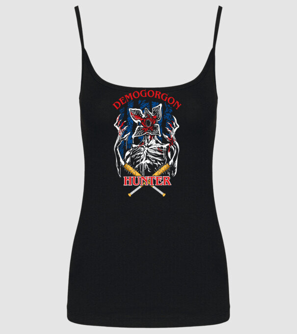 Demogorgon hunter model negru pe tricou