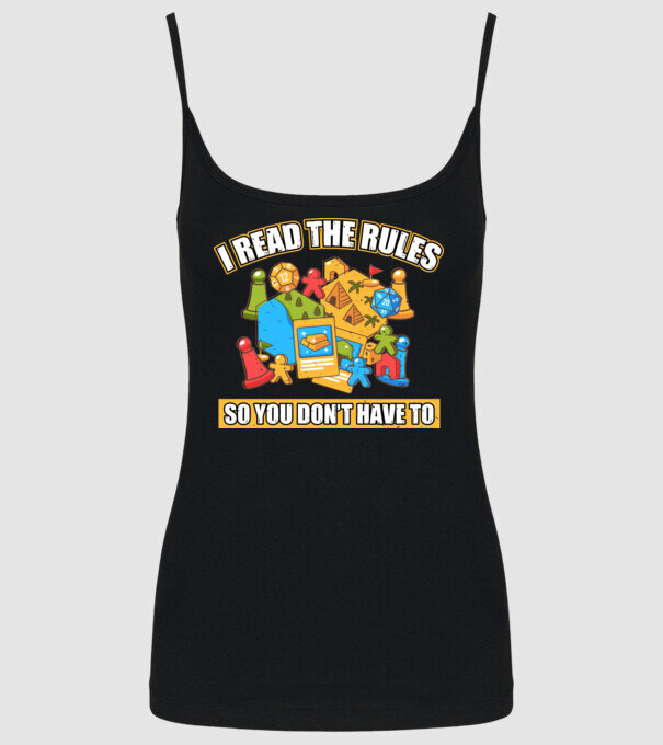 I read the rules model negru pe tricou