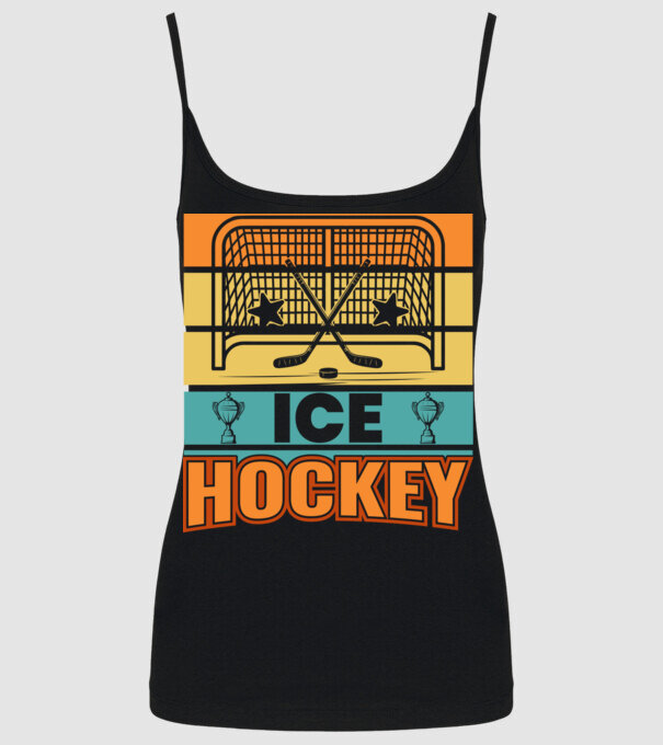 Ice Hockey model negru pe tricou