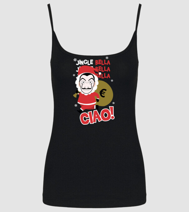 jingle bella christmas la casa de papel model negru pe tricou