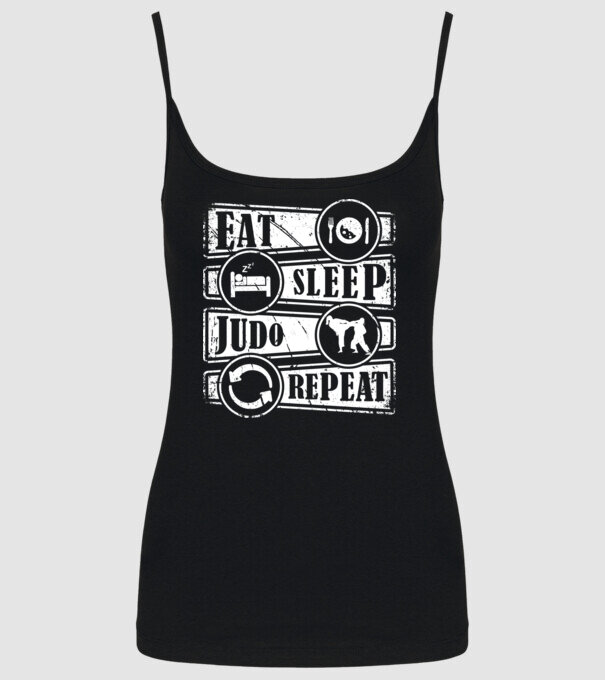 Judo model negru pe tricou
