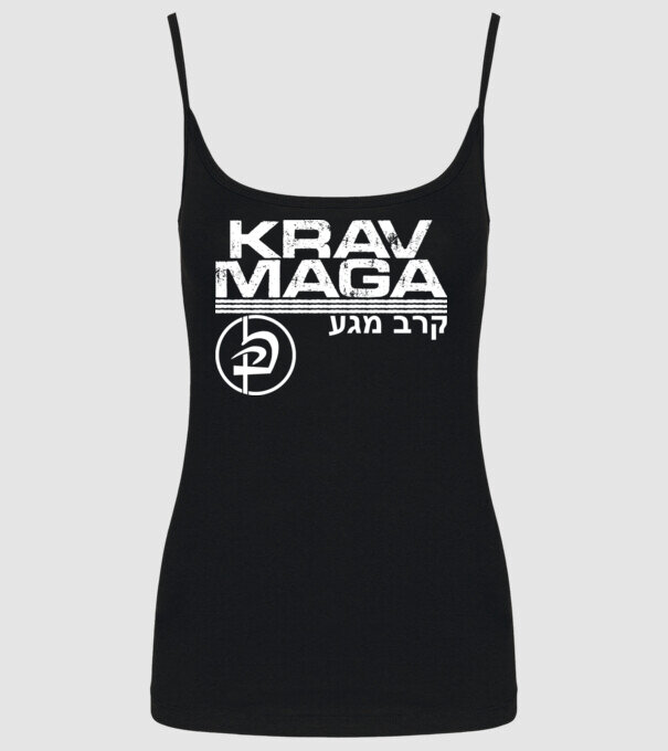 Krav Maga model negru pe tricou