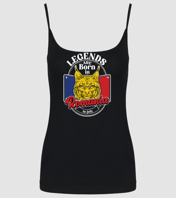Legends are born in România july model negru pe tricou
