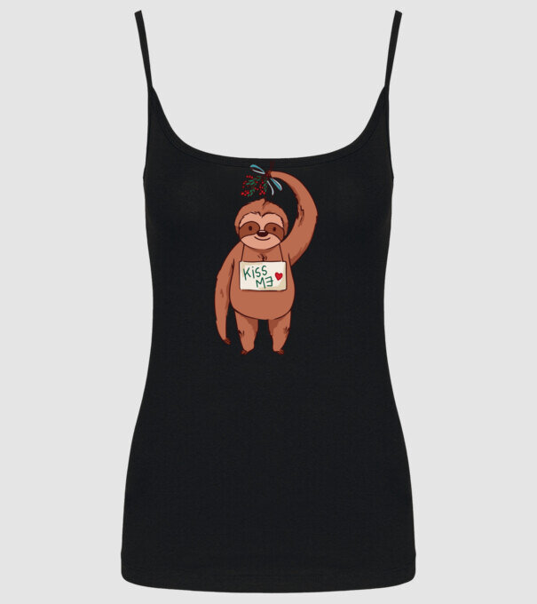 Leneș model negru pe tricou