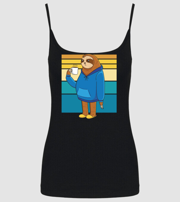 Leneș model negru pe tricou