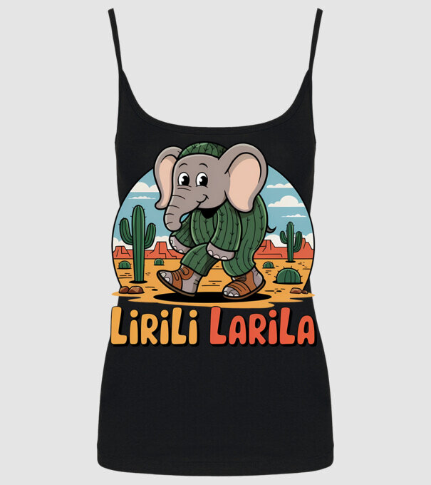 Lirili Larila model negru pe tricou