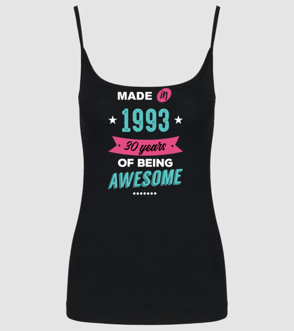 MADE IN 1993 model negru pe tricou