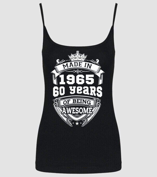 Made in awesome 1965 model negru pe tricou