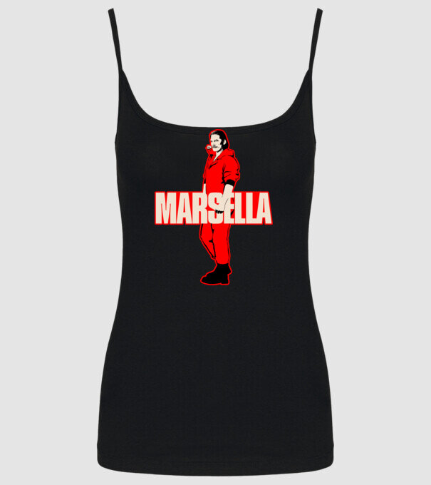 mareille la casa de papel model negru pe tricou