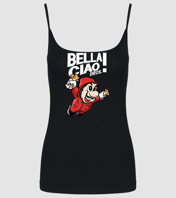 mario la casa de papel model negru pe tricou