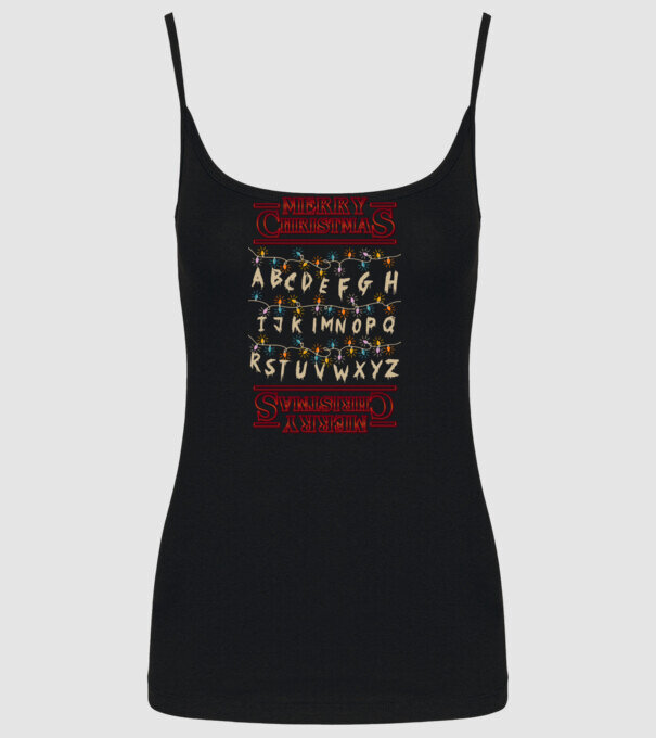merry christmas upside down model negru pe tricou
