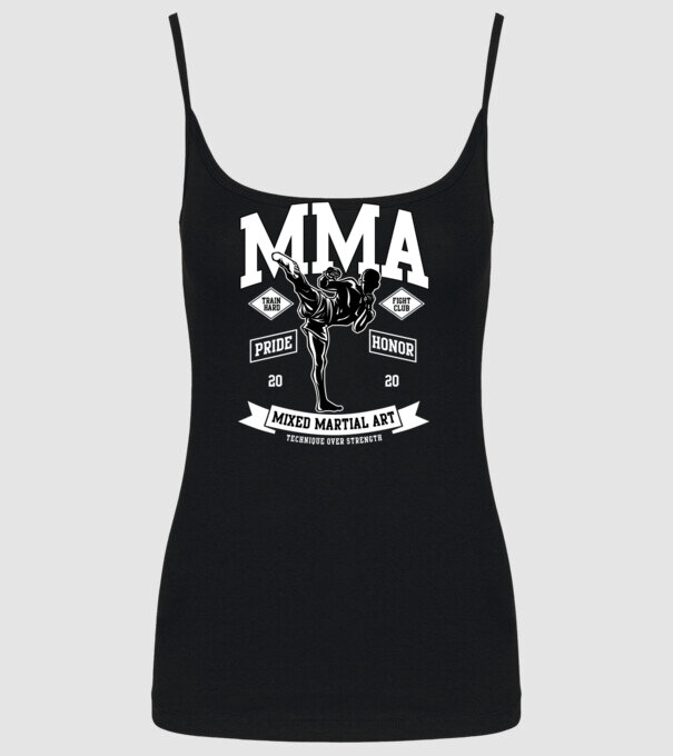 MMA model negru pe tricou