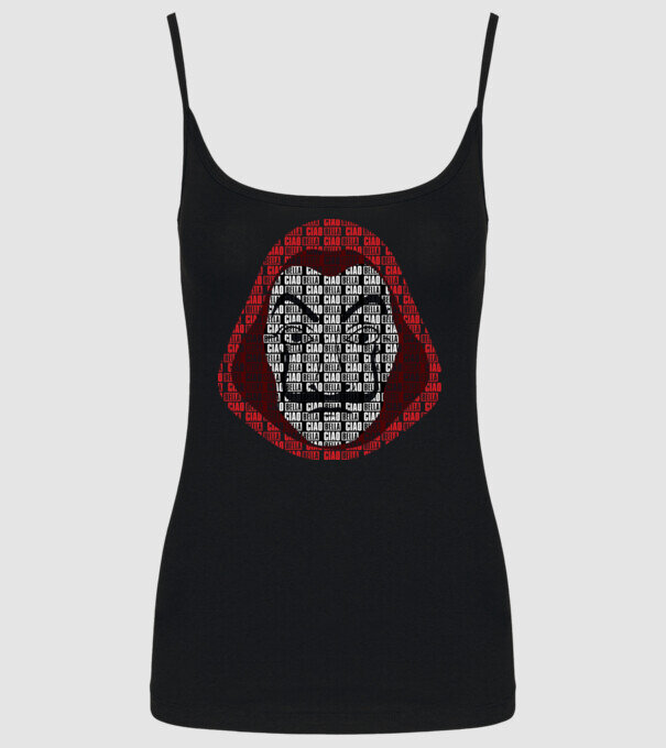 money heist ciao bella model negru pe tricou