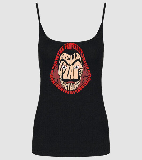 money heist logo names model negru pe tricou