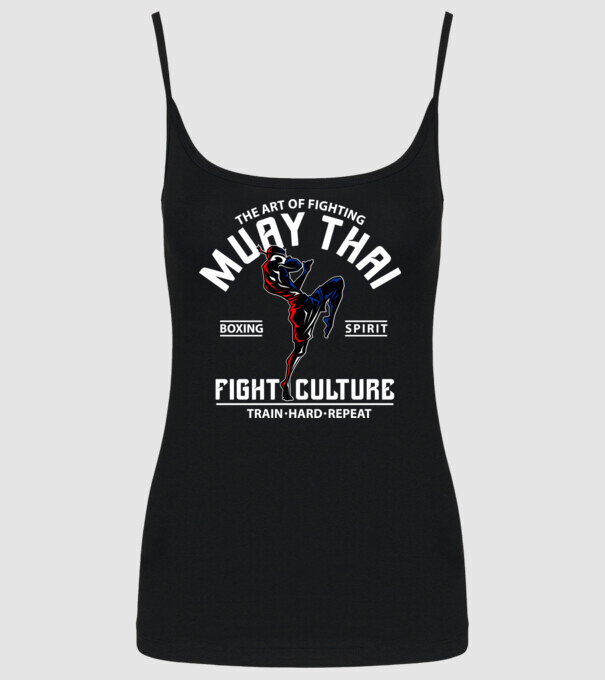Muay Thai model negru pe tricou
