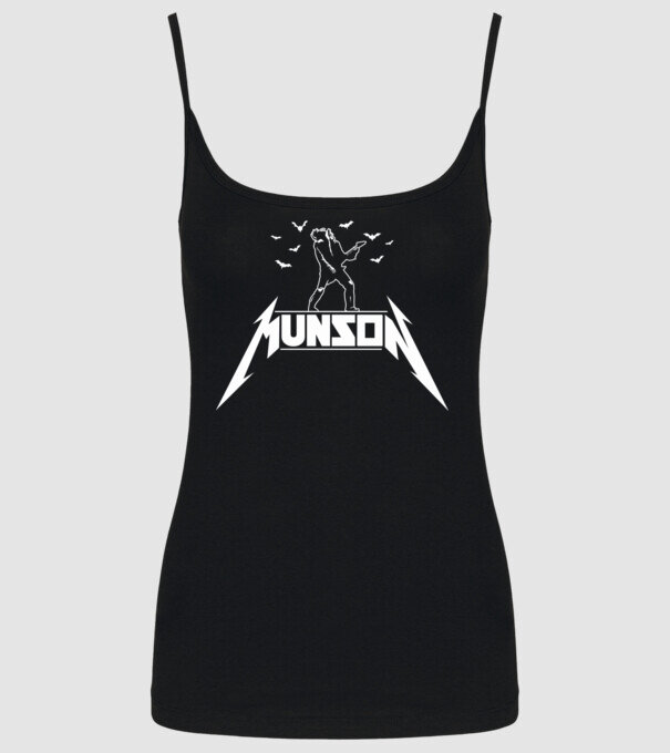 munson parody stranger things model negru pe tricou