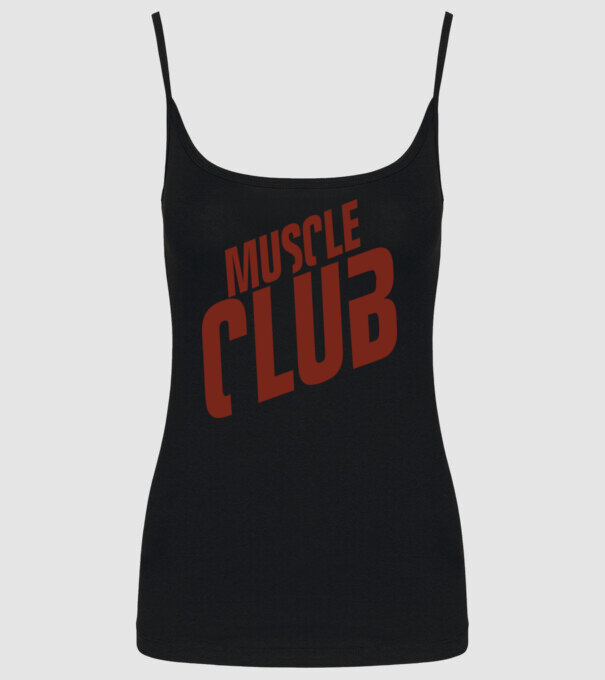 Muscle Club model negru pe tricou