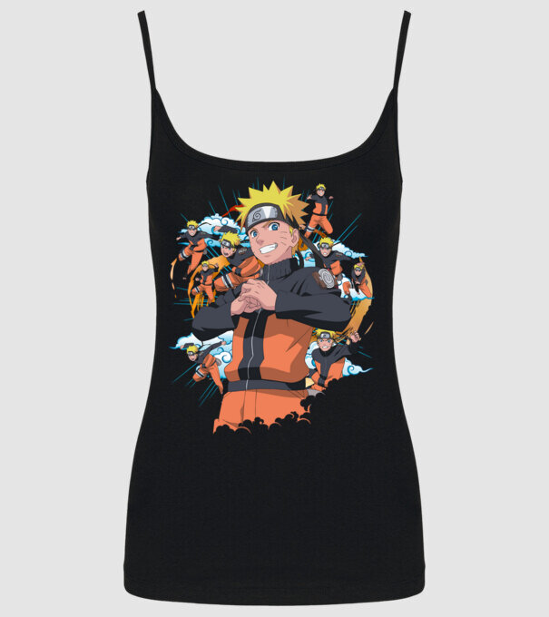 NARUTO model negru pe tricou
