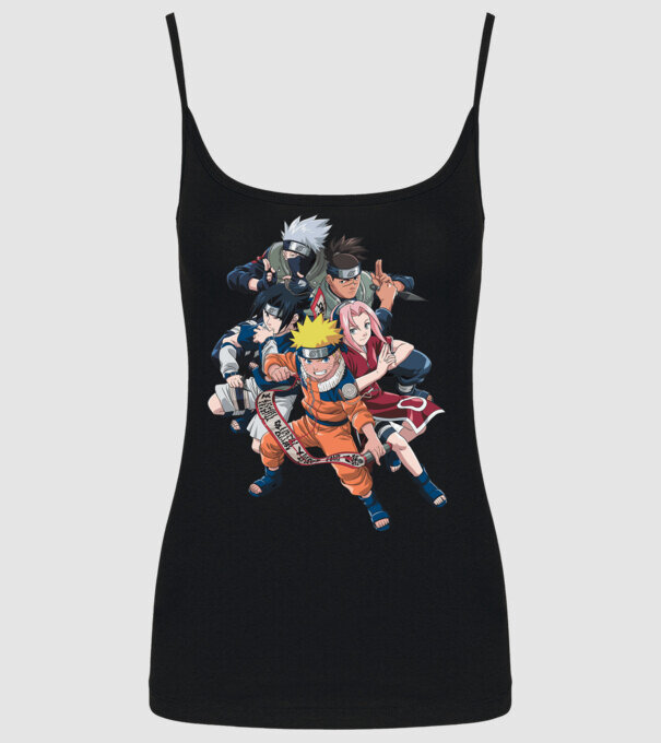 NARUTO model negru pe tricou