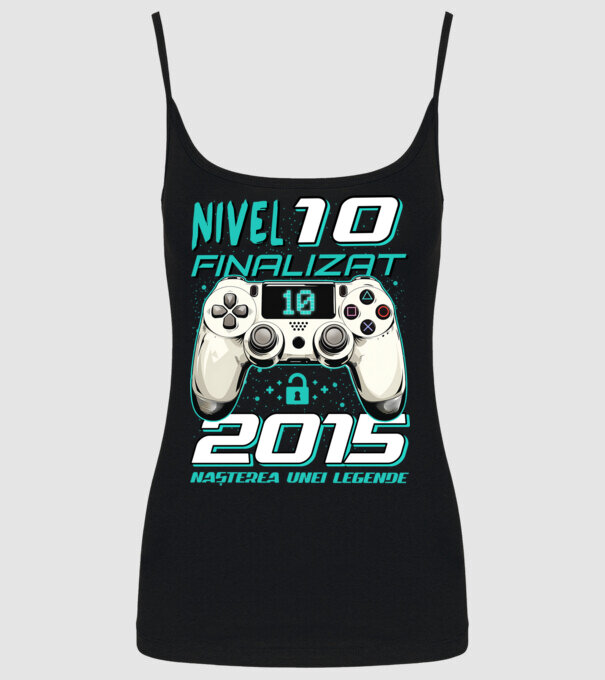 Nivel finalizat 10 2015 model negru pe tricou