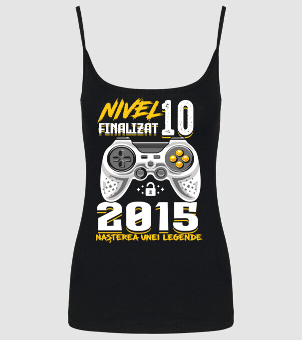 Nivel Finalizat 10 model negru pe tricou