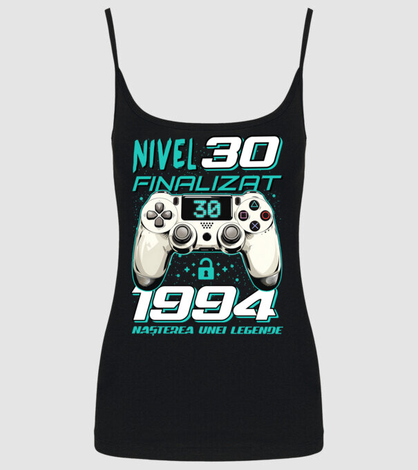 Nivel finalizat 30 1995 model negru pe tricou