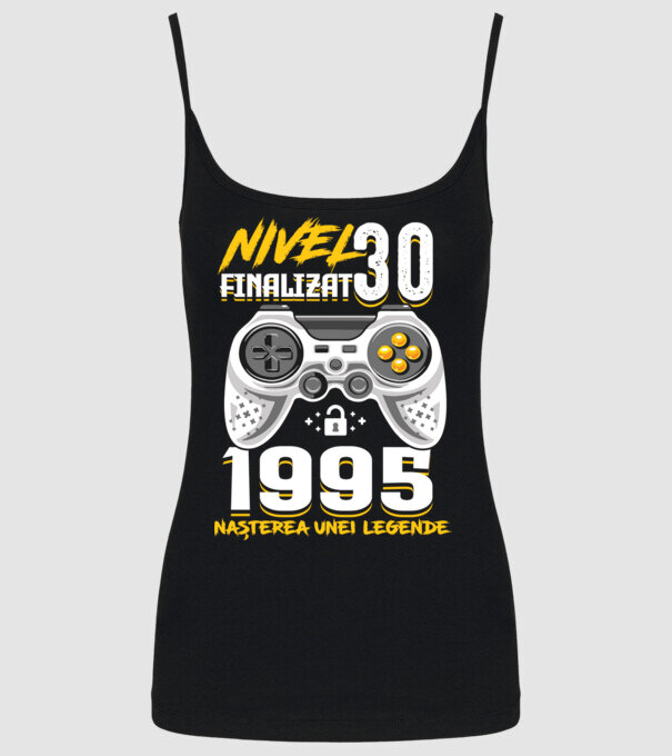 Nivel Finalizat 30 model negru pe tricou