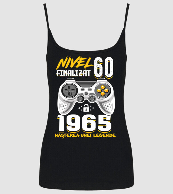 Nivel Finalizat 60 model negru pe tricou