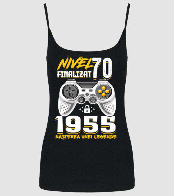 Nivel Finalizat 70 model negru pe tricou